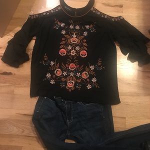 INC cold shoulder blouse